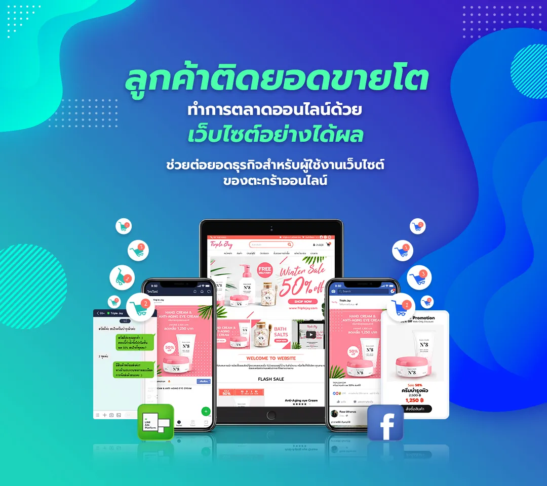 ลูกค้าติด ยอดขายโต ด้วยการตลาดออนไลน์