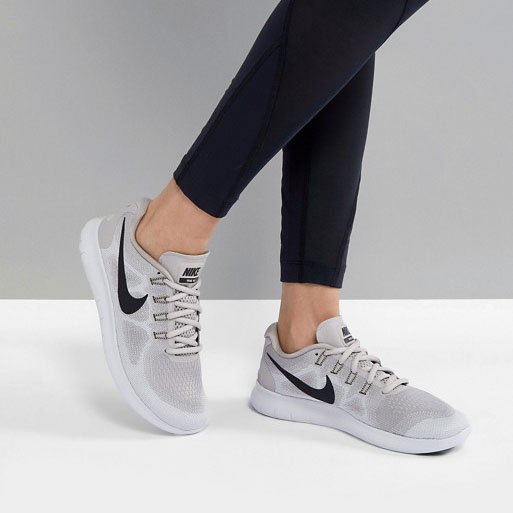 Grey nike sales free run womens